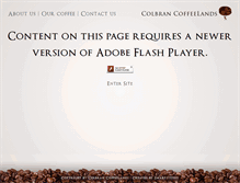 Tablet Screenshot of colbrancoffeelands.com